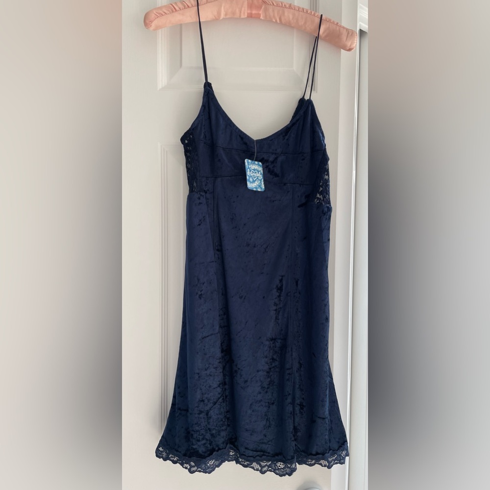 FREE PEOPLE Velvet Slip Dress